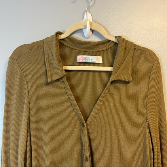 Free People Beach x Revolve Lively Romper in Tropical Nut Sz XS EUC Linen Blend - Picture 4 of 11